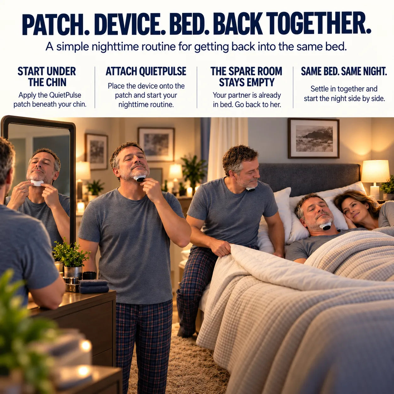 QuietPulse Anti-Snoring Device – Built for Where the Snore Starts